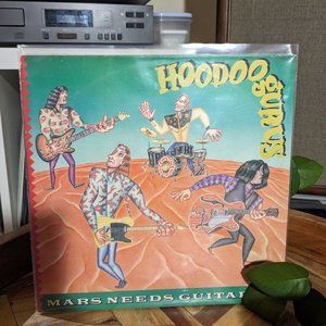 vinyl record #Hoodoo Gurus - Mars Needs Guitars! (Elektra 1985 VG+ Garage Rock)